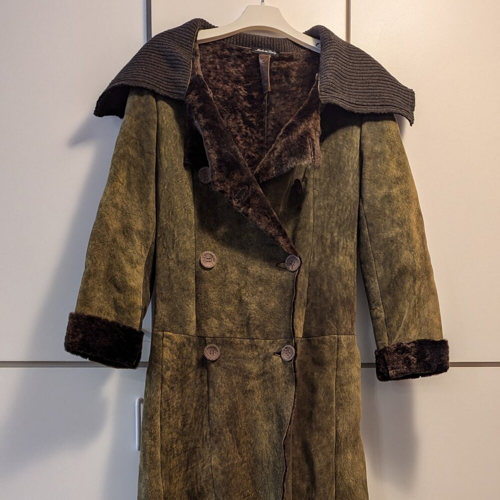 Italian Custom Shearling Maxi Coat